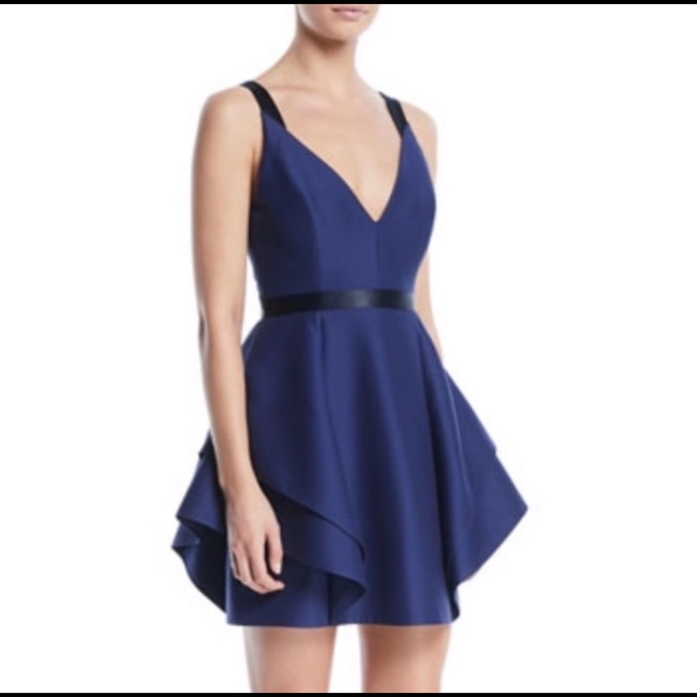 NWT Halston Heritage Navy Blue Dress